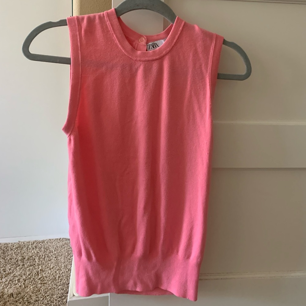 Zara Knit Round Neck Tank